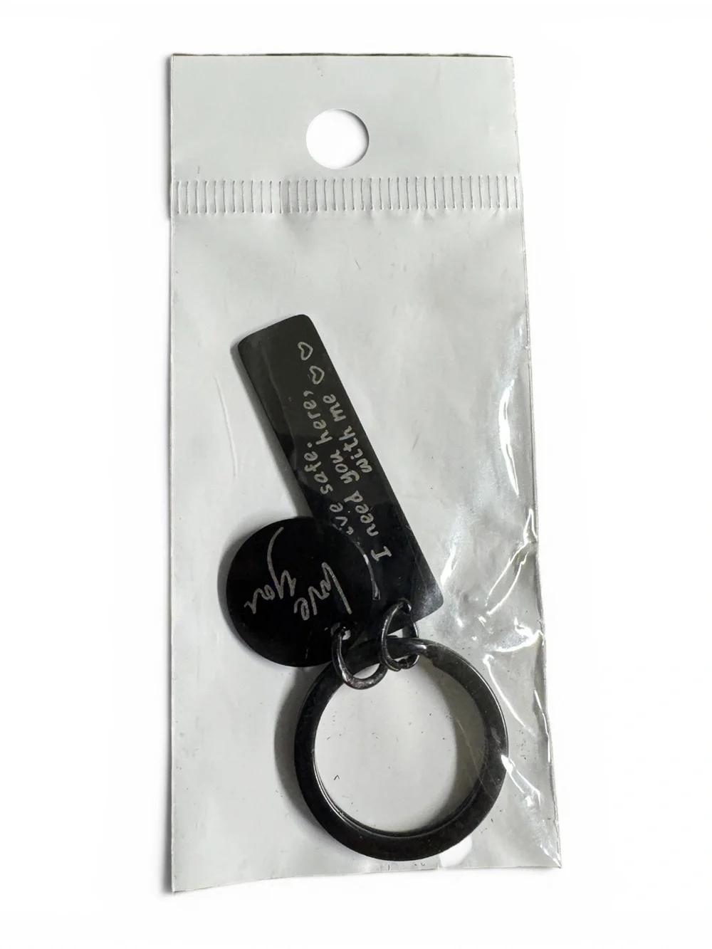 Drive Safe Love You Stainless Steel Keychain NIP